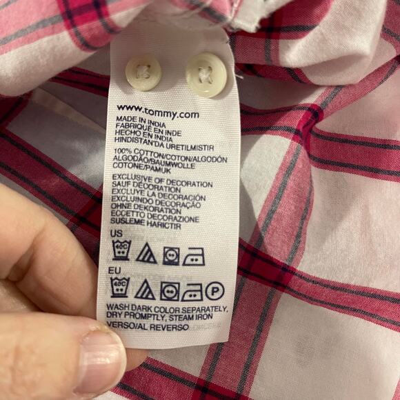 GAP fitted boyfriend button down shirt top M - Picture 9 of 13